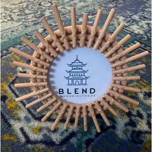 Rattan Sunburst Round Picture Frame